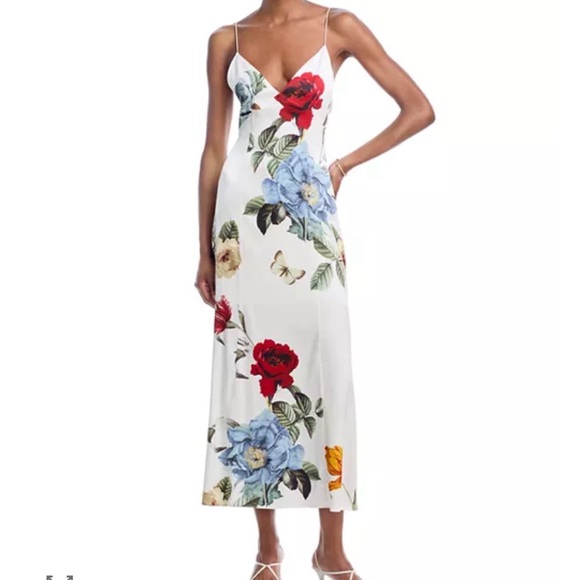 NWOT: Alice + Olivia Julietta Midi Slip Dress Size 8 - Picture 2 of 9